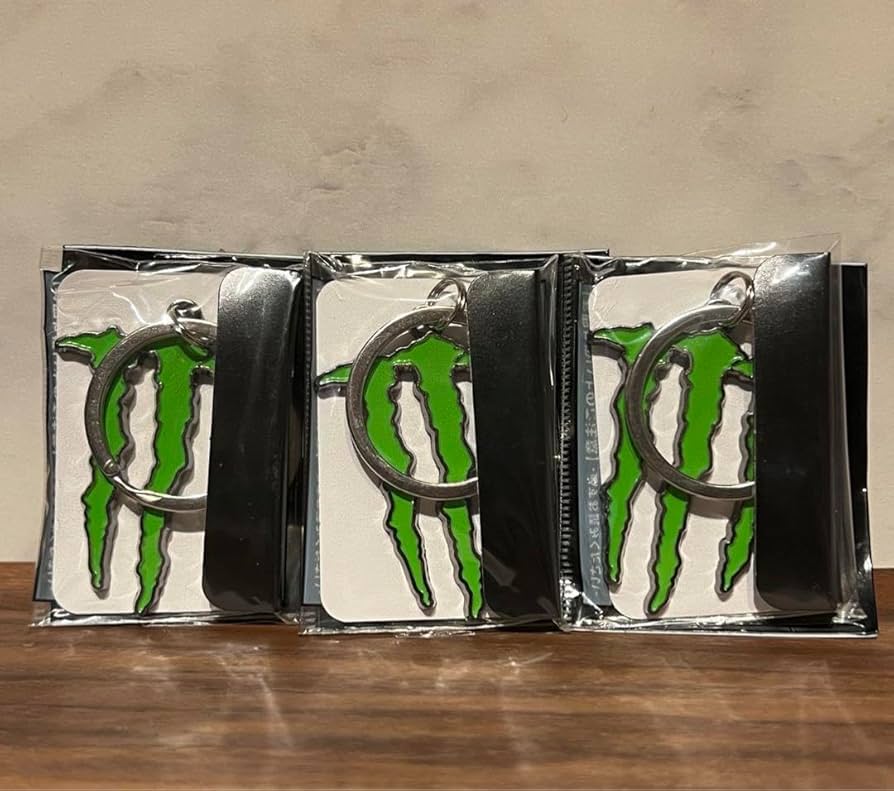 モンスターエナジー キーホルダー グリーン モンスターエナジー キーホルダー フェザーチャーム グリーン