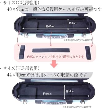 Amazon | C.C.シャイニーケースII フルート用 ハードケース ラムネ 新