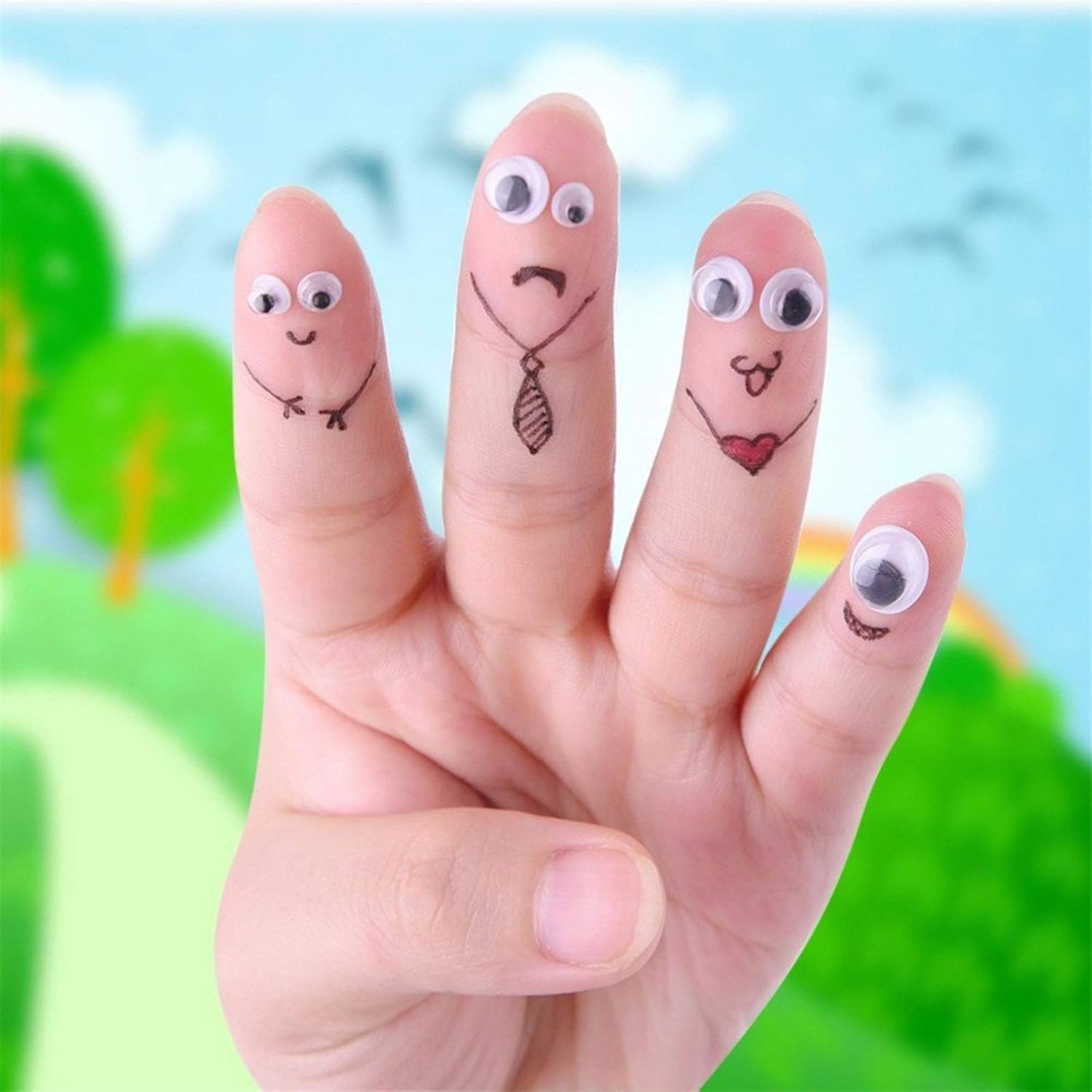 Wiggle Googly Eyes Self Adhesive Googly Eyes DIY Scrapbooking Crafts, 700 Pieces Mixed