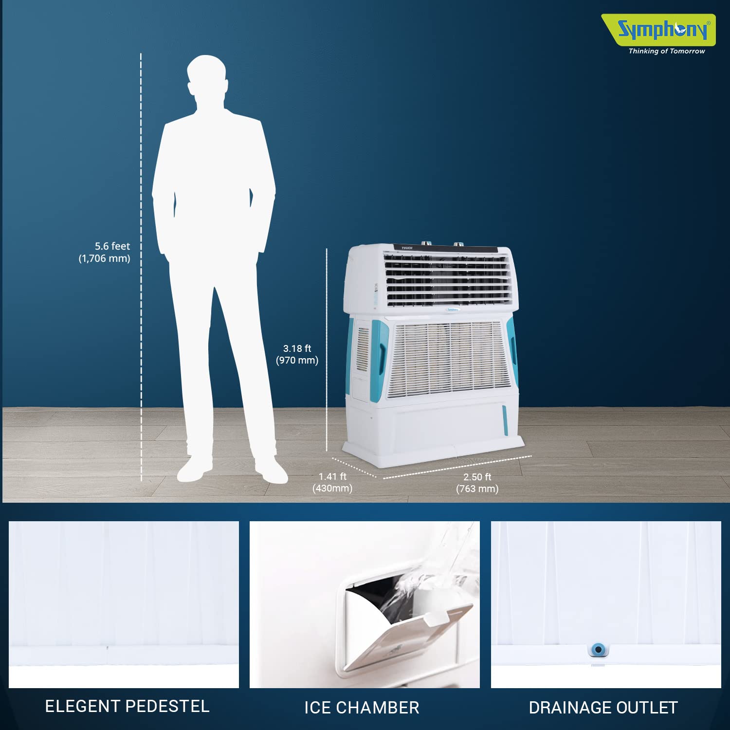 Review Symphony Touch 55 Personal Air Cooler For Home With 4-Side 4 Review Symphony Touch 55 Personal Air Cooler For Home With 4-Side