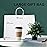 METRONIC Paper Gift Bags 16x6x12\'\' 100Pcs White Paper Bag with Handles Bulk for Small Business, Birthday Wedding Party Favor