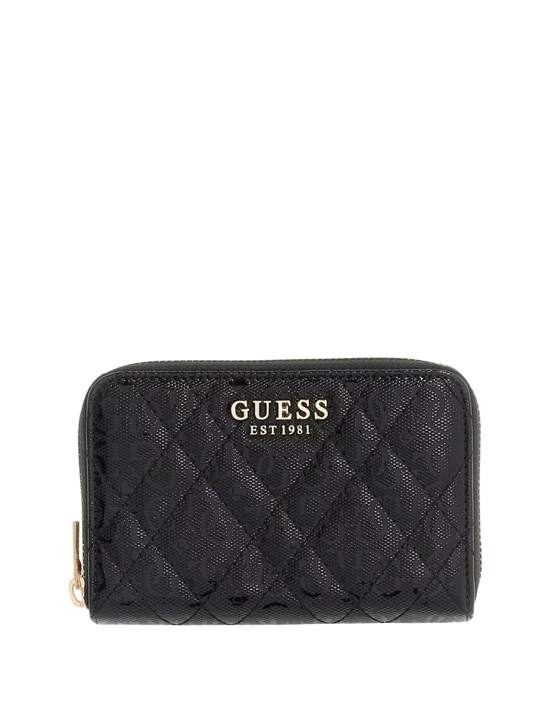 GUESS portafoglio Isemay SLG Medium Zip Wallet Black nero