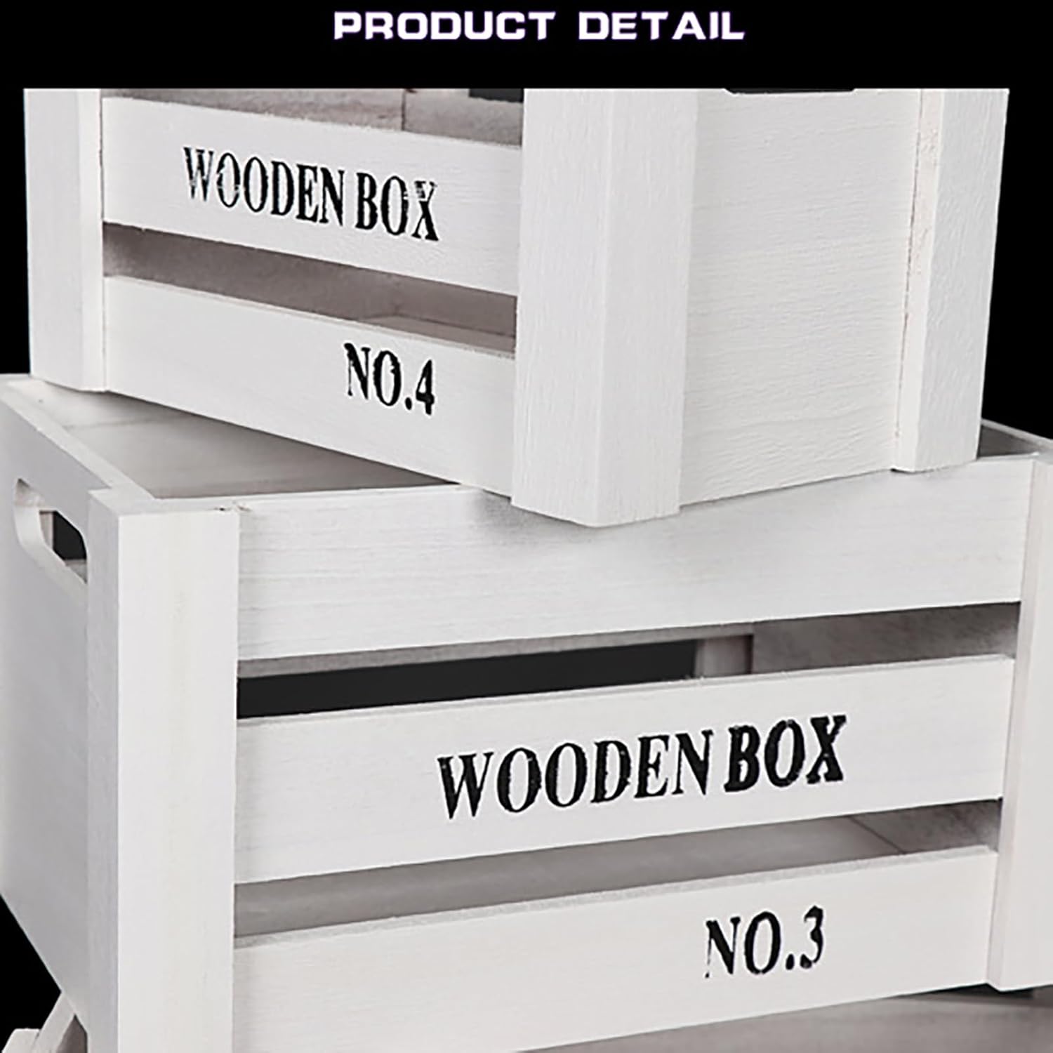 3個 大型木製クレート 収納用 ディスプレイ 台座スタンド ウェディングピラー 装飾 ヴィンテージ 積み重ね可能 (25cm/32c