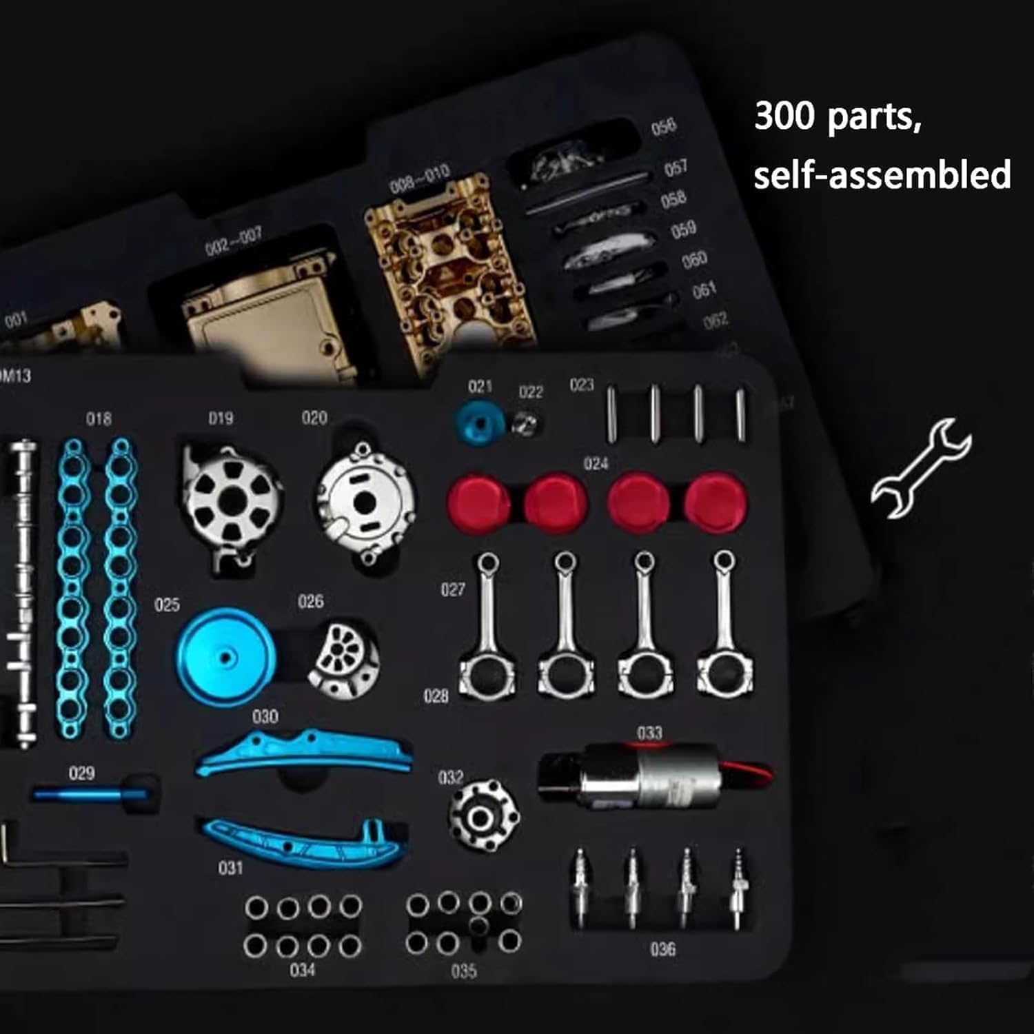 Kit de modélisme d'horloge à pendule, 91 pièces, facile à assembler, pour les amateurs de mécanique et de physique