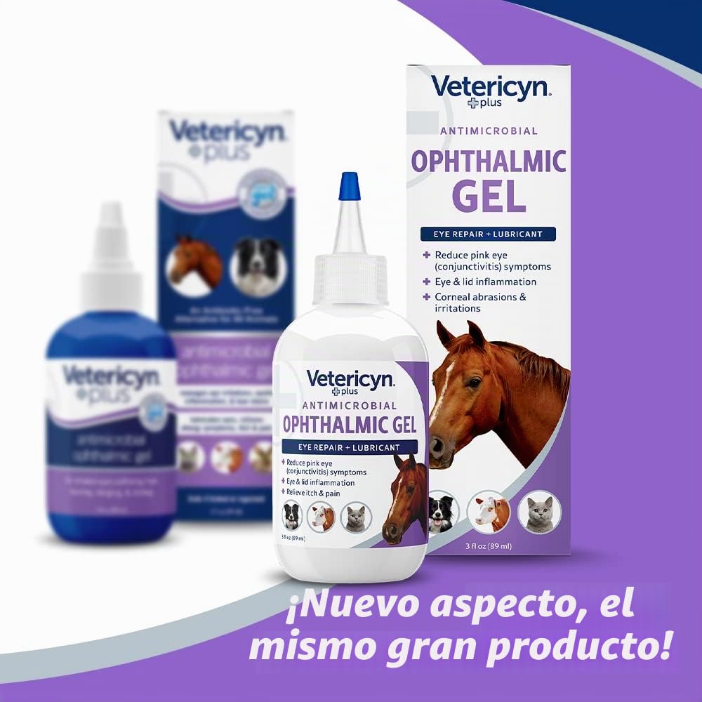 Vetericyn Plus Todos los Animales antimicrobiana oftálmico Gel 3 oz