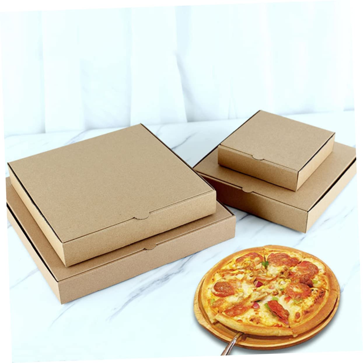 DECHOUS Dickere Pizza Verpackung 9 Zoll aus Wellpappe 15 Stück