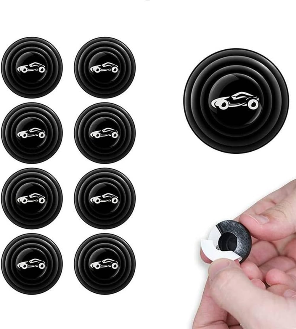 Car Door Shock Absorber Pads 8 Pcs for Elite i20 Active 2025 to 2026 Year Onwards All Models Anti-Collision Rubber Gaskets, Silicone Cushion Pads Door Protection Stickers Accessories