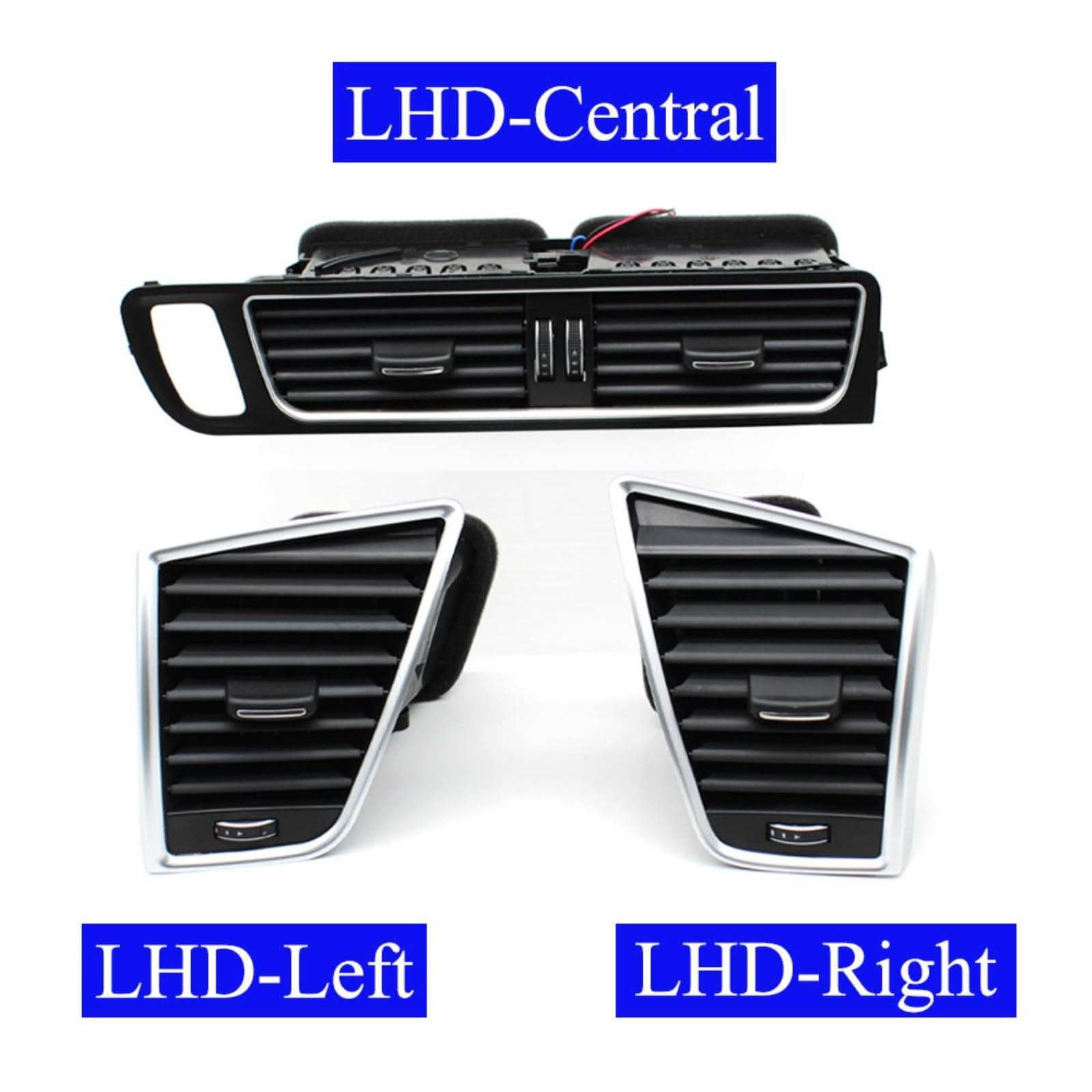 Bocchetta Aria Condizionata Per Q5 2009 2010 2011-2018 LHD Cruscotto Anteriore Centro Sinistra Destra AC Air Vent Griglia Uscita Assemblea Ricambio 8R1820901 8R1820951 Auto Presa D'Aria(-LHD 3PCS)
