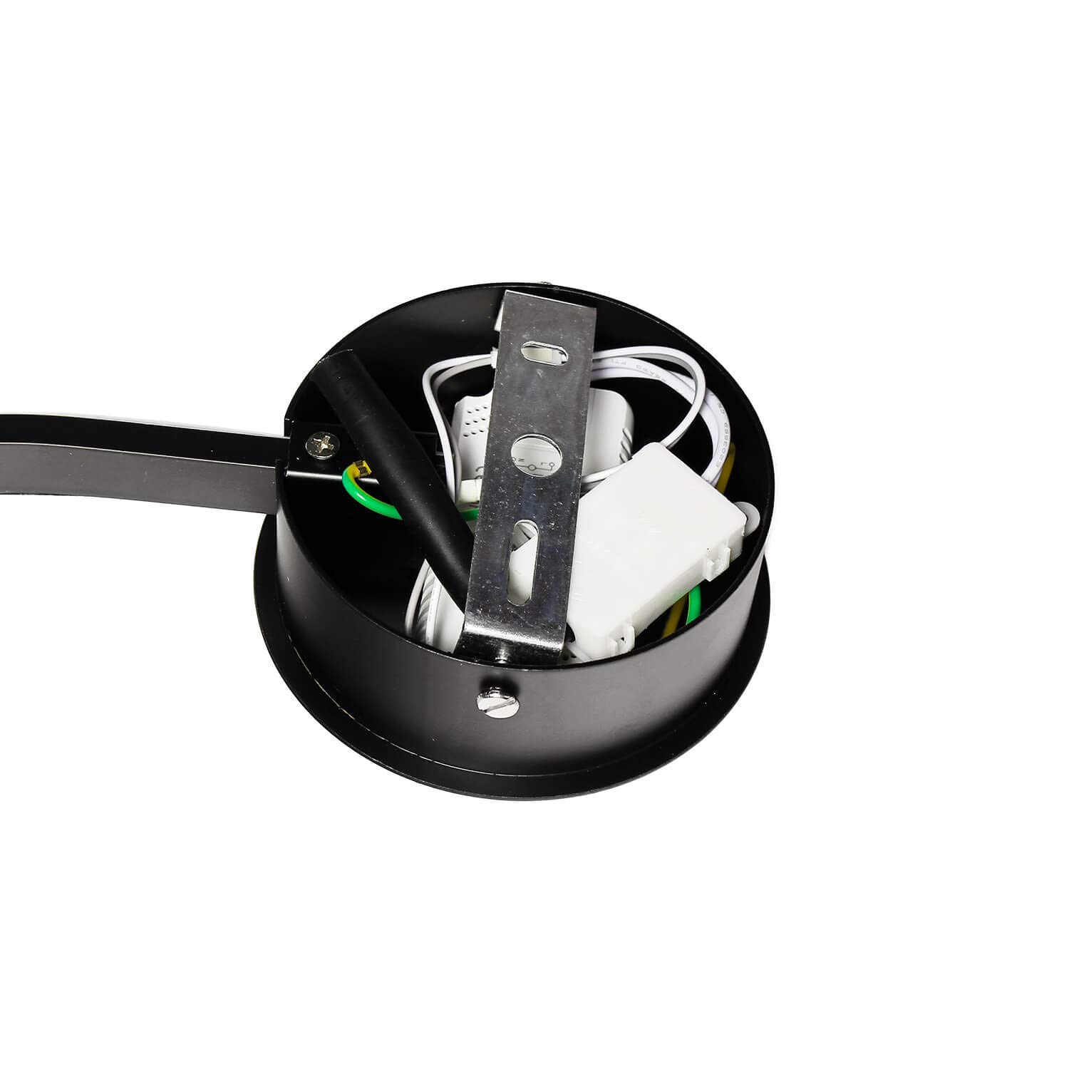 Easylight LED Wandleuchte WAY Schwarz Metall geschwungen 128cm XXL 15W dekorative Wandlampe Wohnzimmer