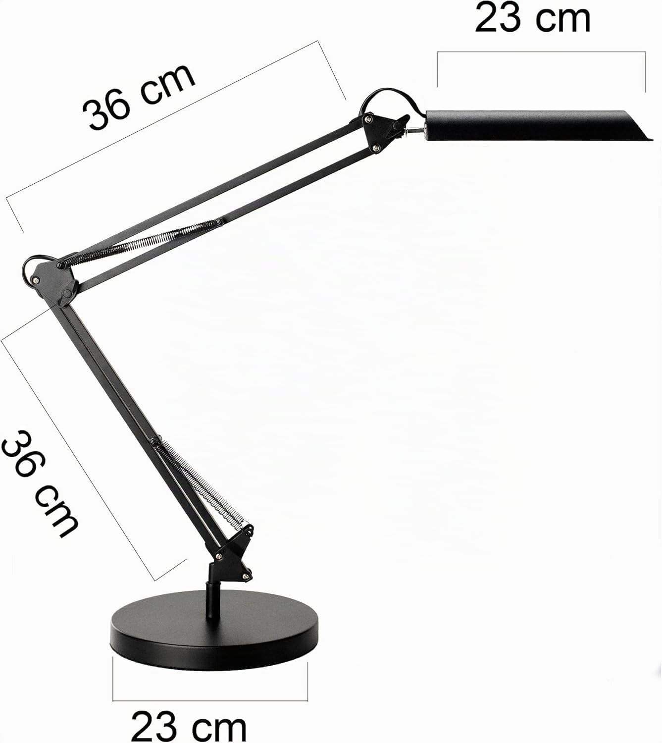 FAVORIT Unilux 400093838 Lampada Swingo LED da Tavolo a LED 11 W, Moderna, 3 Livelli Dimmerabili di Luminosità con Controllo Touch, per Cameretta, Ufficio, Scrivania, Colore Nero