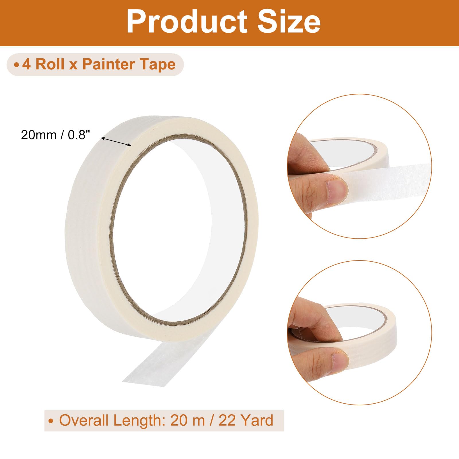 PATIKIL Masking Tape 0.8 Inch Wide - Image 2