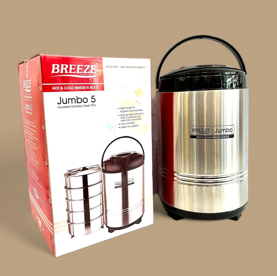 Buy LAL Dayal Breeze Jumbo 5 Insulated Lunch Box Hot & Cold