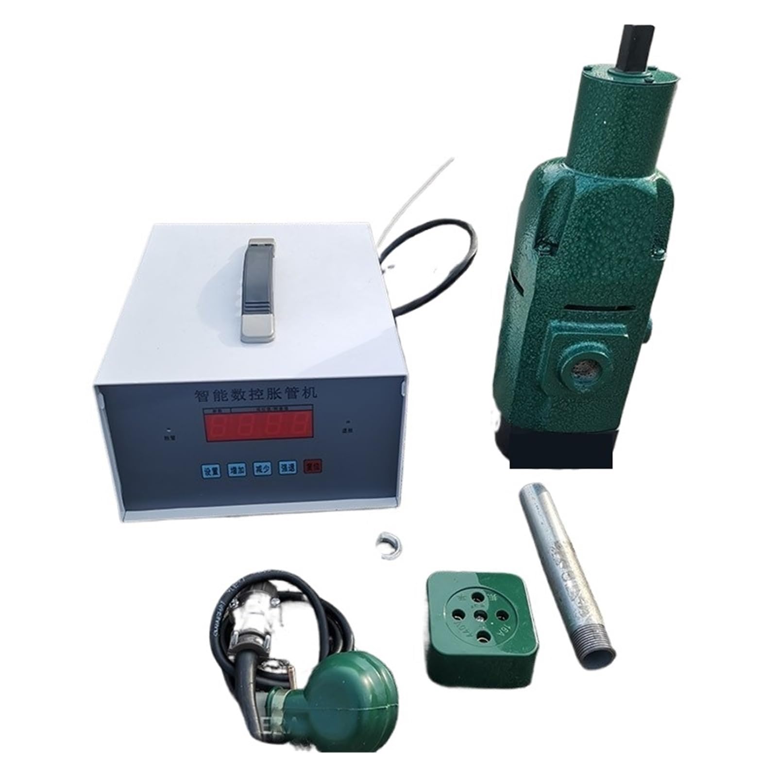 Kongmm Green P3z1-38 Hvac Flaring Tool, Tube Expander P3z1-38 Electric Tube Expander Stainless Steel Tube Carbon Steel Tube Expander Tube Expander(Green P3z1-38)