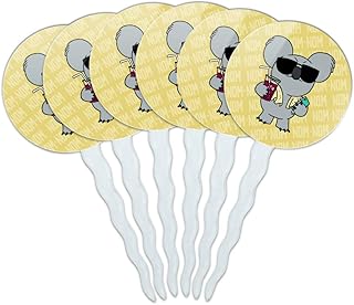 GRAPHICS & MORE We Bare Bears Nom Nom Cupcake Picks Toppers Decoration Set of 6