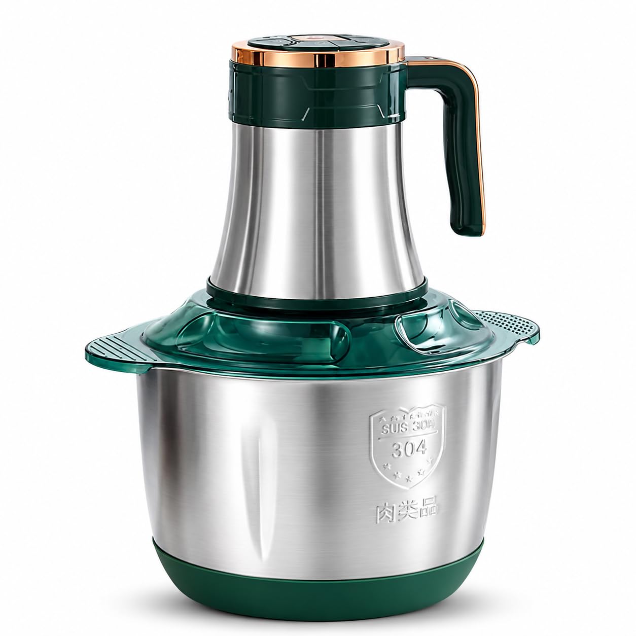 2L Electric Food Chopper 800W Meat Grinder with 5-Speed Control, SUS 304 Stainless Steel Bowl, Steel 4 Blades, Easy to Clean, Household Kitchen Chopper for Kitchen Meat, Vegetables, Fruits, Baby Food-image-40