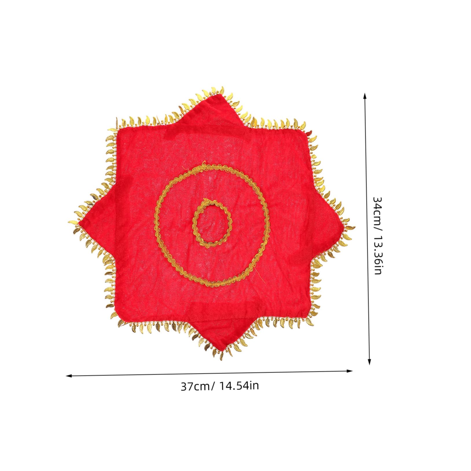 Didiseaon 2Pcs Chinese Style Dance Handkerchiefs with Inner Ring for Easy Rotation Durable Octagonal Cloth Party Accessories for Yangko Dance Masquerade and Performance