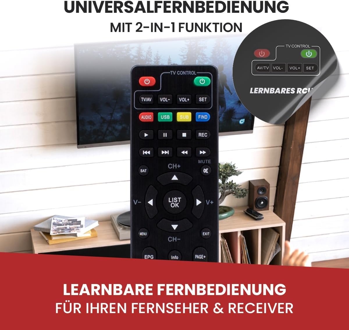 [ Test bardzo dobry, Note 1.3 *] Odbiornik satelitarny HX 2300 VFD + kabel HDMI, z funkcją nagrywania, obsługuje Full HD, cyfrowy odbiornik satelitarny do anteny satelitarnej, satelitarnej, odbiornika