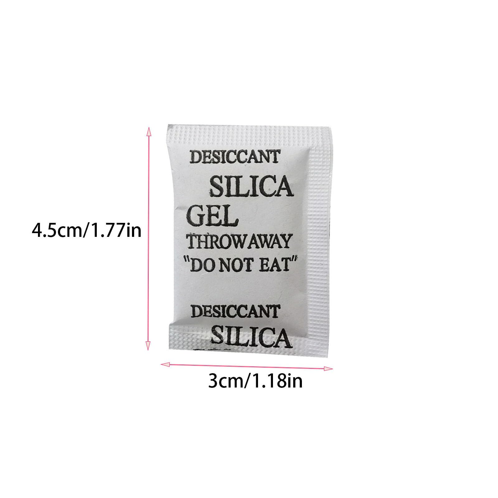 Silikagel-Trockenmittelbeutel 10er Pack Luftentfeuchter für Elektronik Schmuck Bücher Präzisionsinstrumente Feuchtigkeitsabsorber wiederverwendbar (White, 4.5cm)