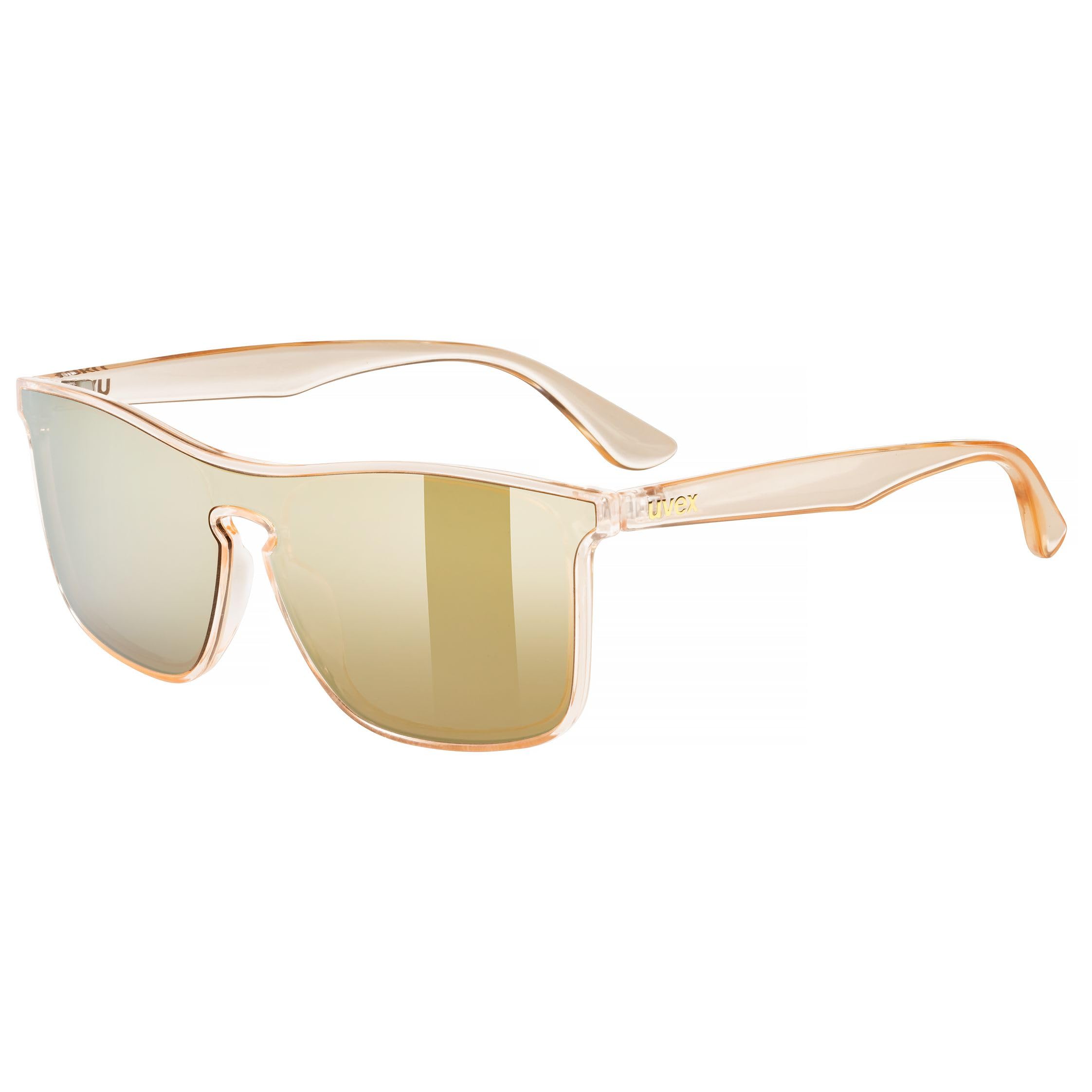 uvex heyday, okulary sportowe unisex-dorosły, transparent gold/gold mirror, one size