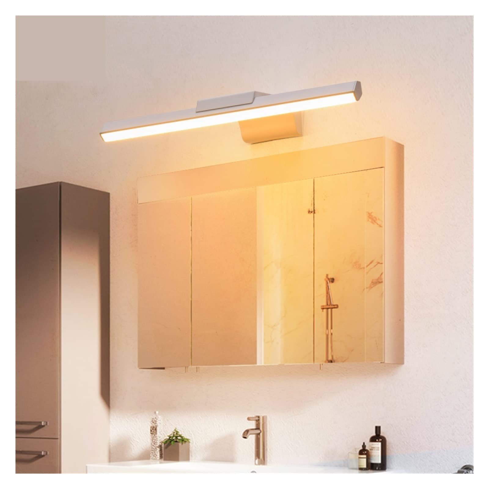 Kinkiet do sypialni oświetlenie wewnętrzne kinkiety 8 W/41 CM 12 W/56 CM w łazience lampa Living kinkiety nowoczesne(5500-7000K,A_12W 56CM)