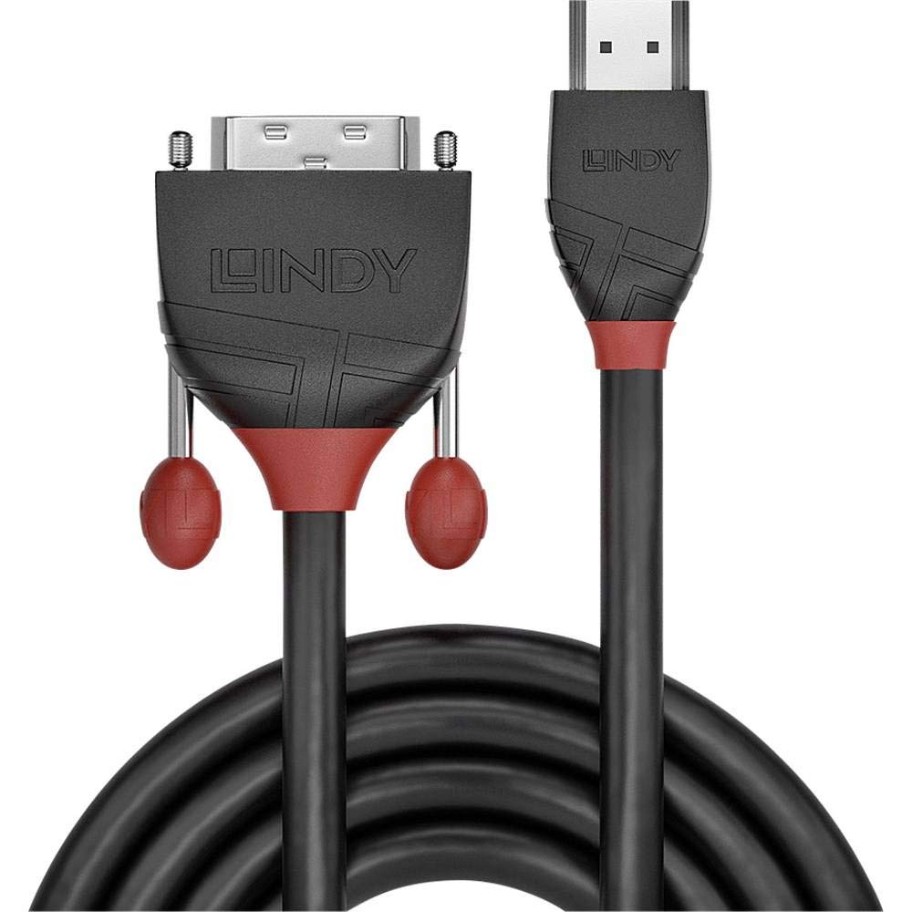 LINDY 1 m HDMI to DVI Cable - Black