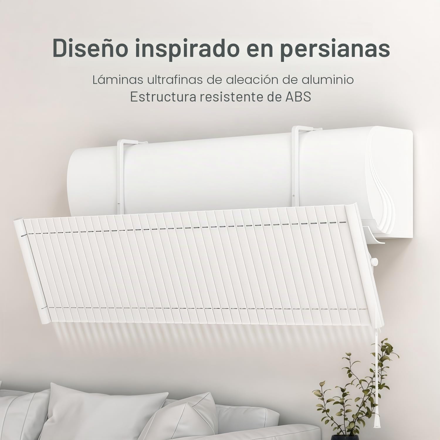 Deflector Aire Acondicionado, Déflecteur de Climatiseur Ajustable Aleación de Aluminio y ABS Anti Directo Soplando Difusor Aire Acondicionado