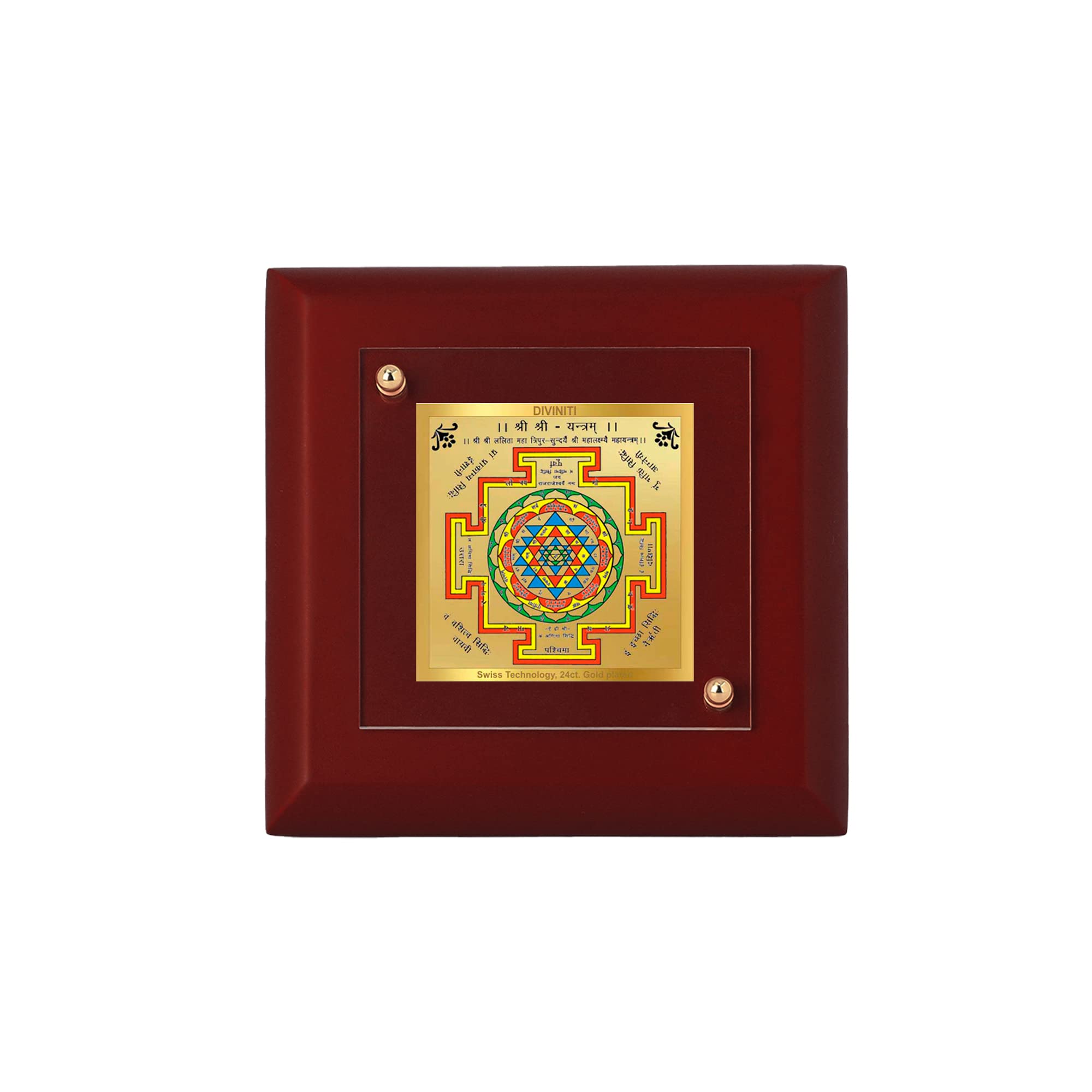 DIVINITI 24K Gold Plated Foil Shree Yantra Photo Frame For Home Decor, Table Top|MDF 1A with |Religious Photo Frame Idol For Pooja, Prayer, Gift (10 CM X 10 CM) (B0B9K8CNV6) Amazon Price History, Amazon Price Tracker