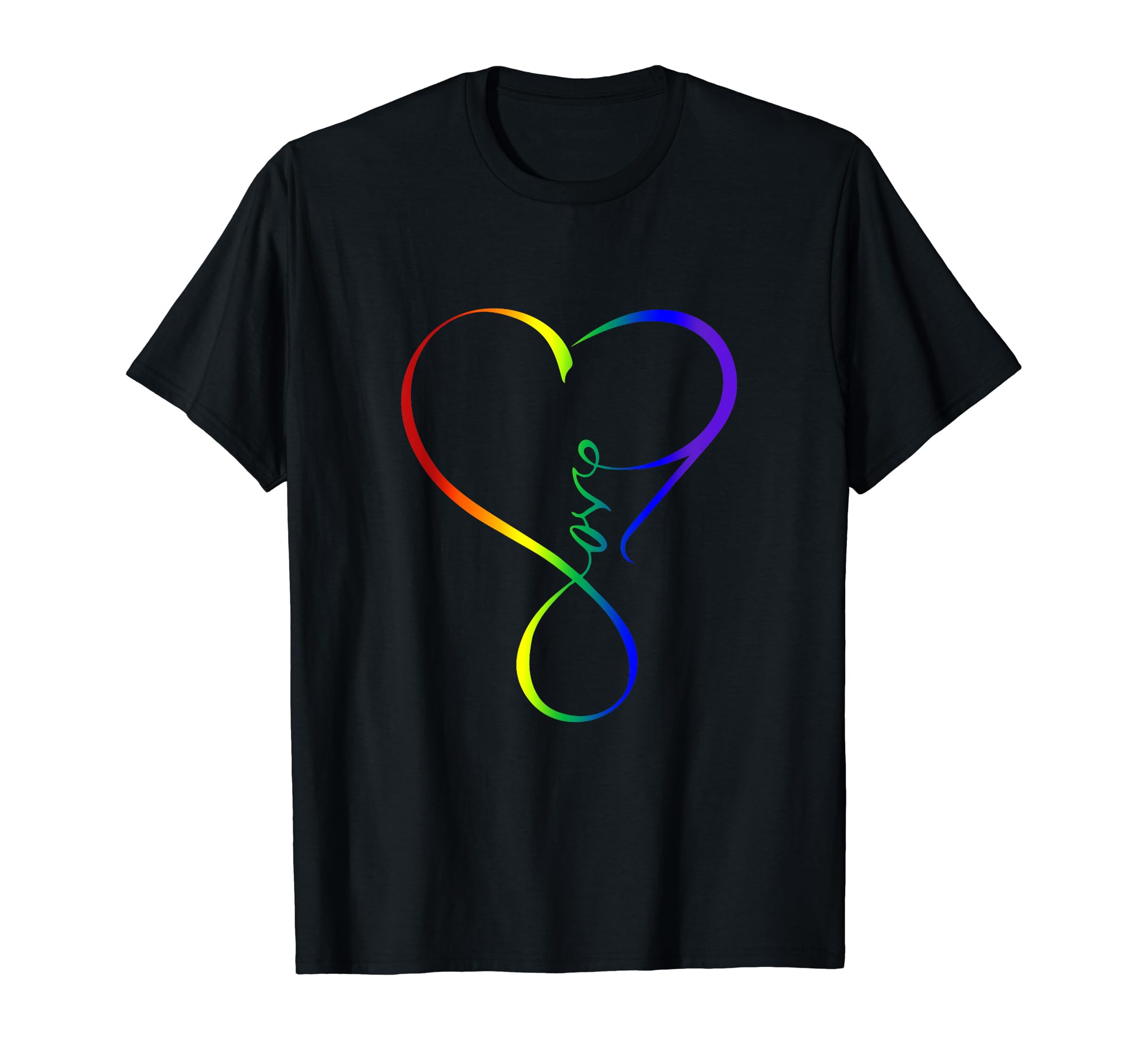 Infinite Love TeesInfinite Love Rainbow Heart Love Is Love Is Infinite Shirt T-ShirtOEKO-TEX STANDARD 100