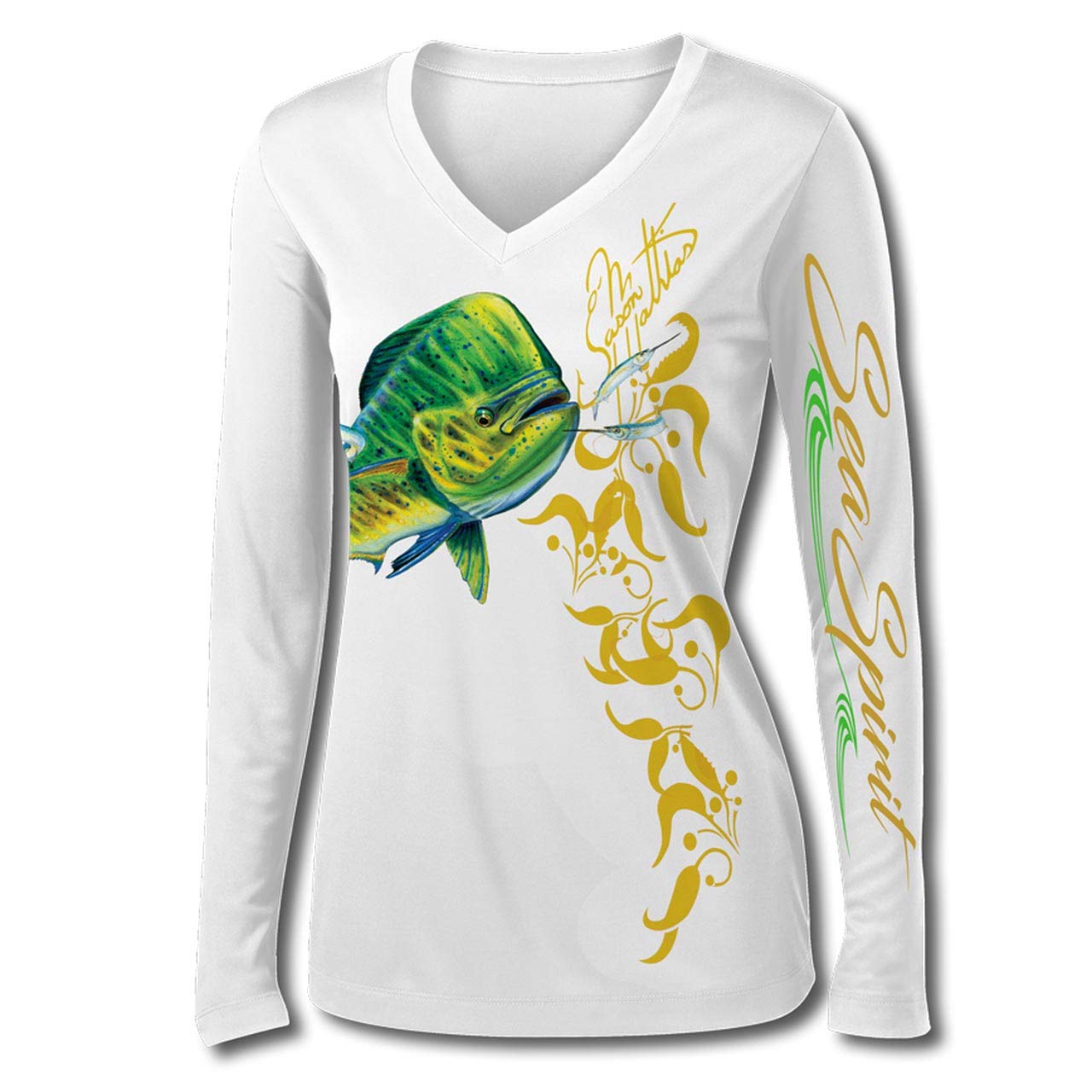 Jason MathiasJason Mathias Sea Spirit Mahi Womens Long Sleeve UPF 50+ High Performance Fishing Shirt