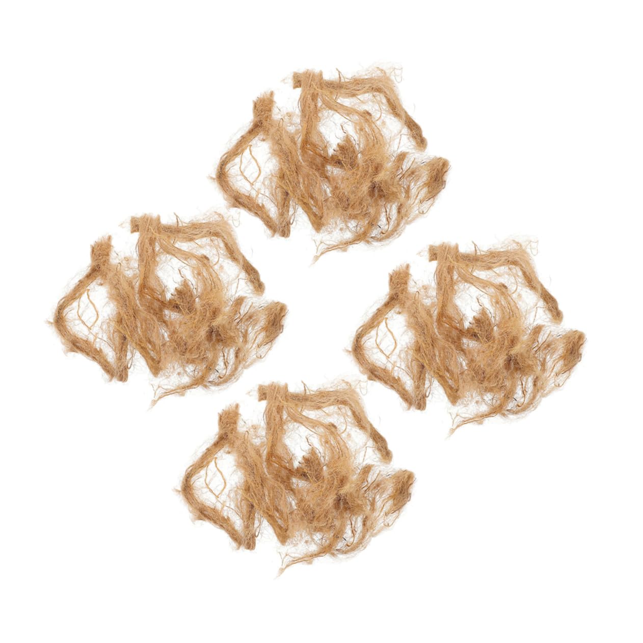 BESPORTBLE 4bags Jute Fire for Camping BBQ Pit Weather Resistant Survival Supplies for Easy Ignition