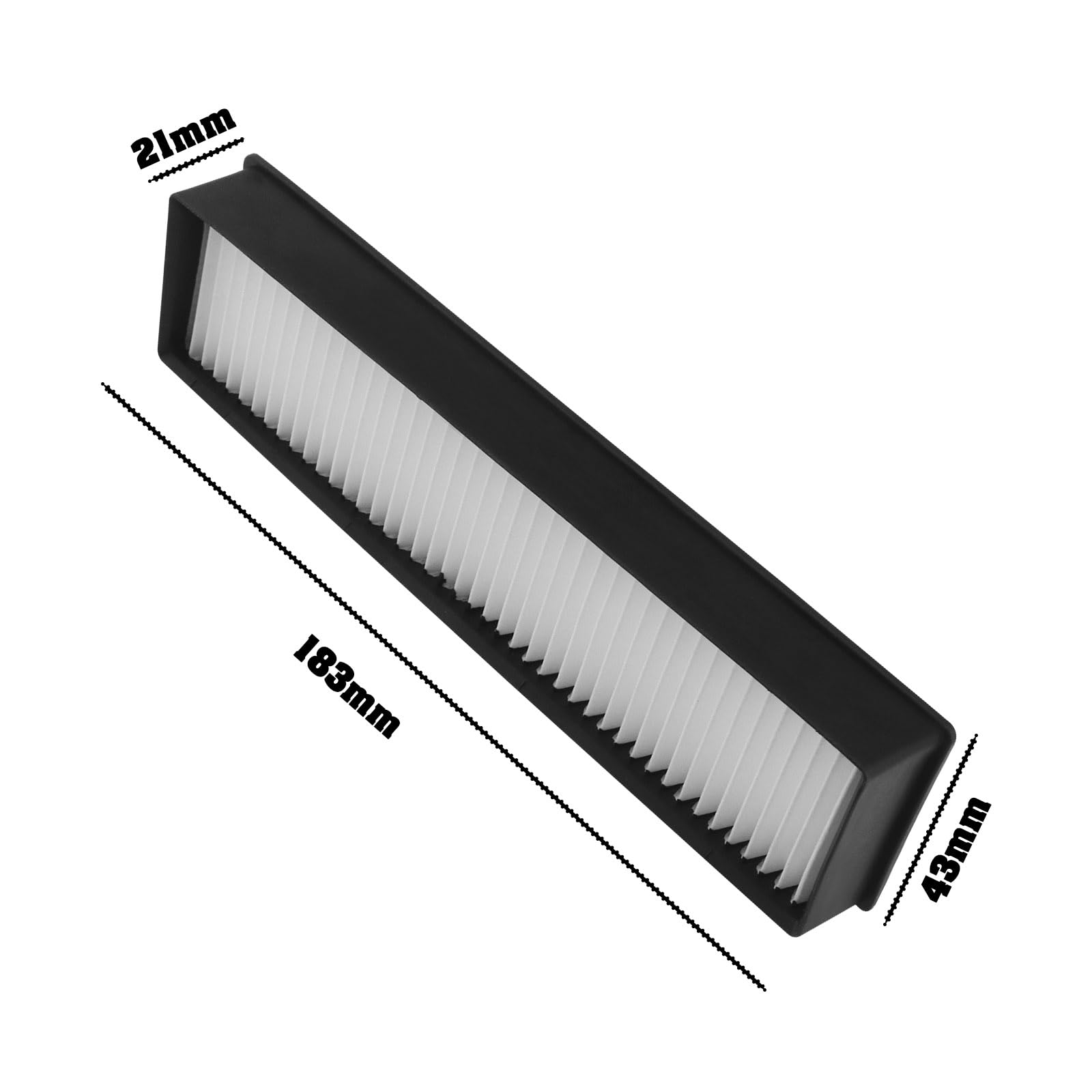 Filtro De Aspiradora Compatible Con LG Hom Bot VR6270LVM VR65710 VR6260LVM VR63455LV 183x21x43mm