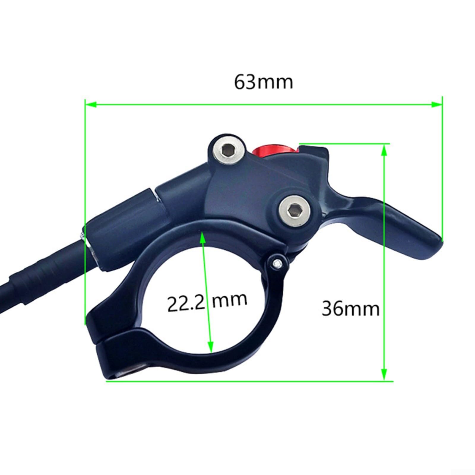 Palanca de bloqueo para bicicleta de montaña, interruptor de control remoto con soporte de cable para manillar Suntour para palanca de bloqueo Rockshox