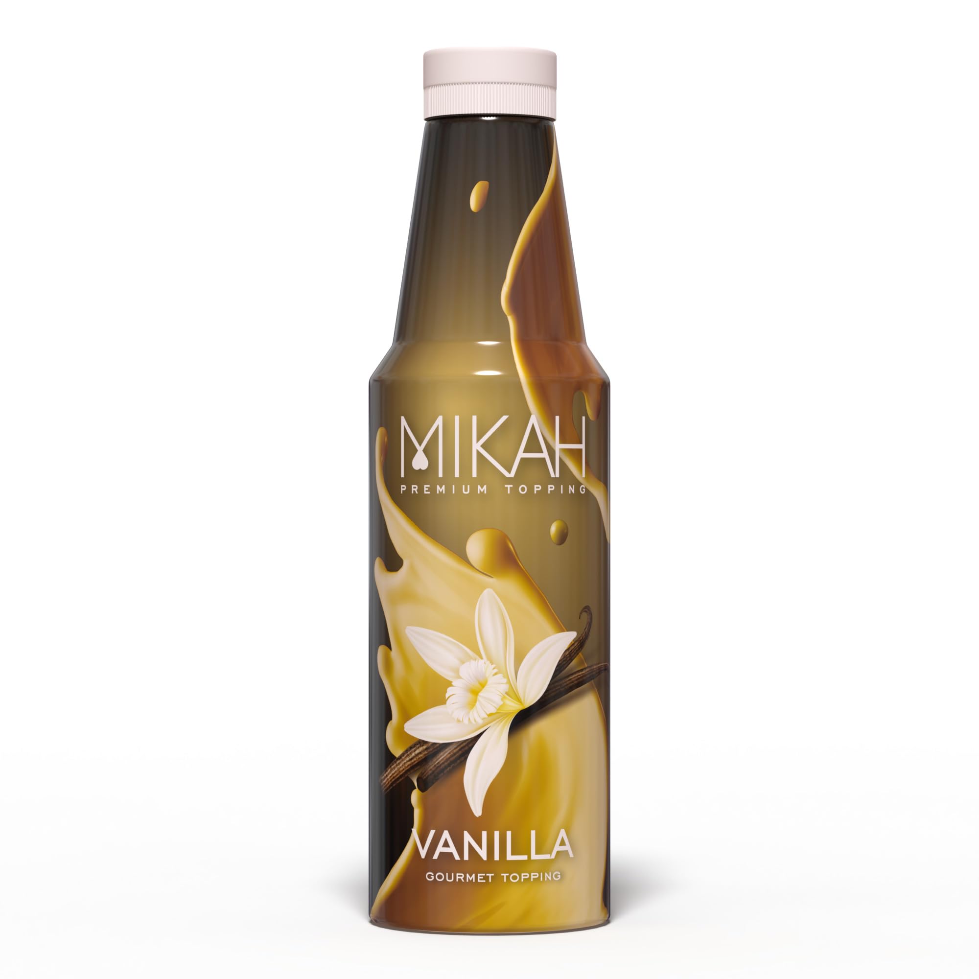 Mikah - Premium Topping - Vanilla (Vaniglia) | Salsa Topping Per Drink e Dessert | Uso Professionale | 1Kg