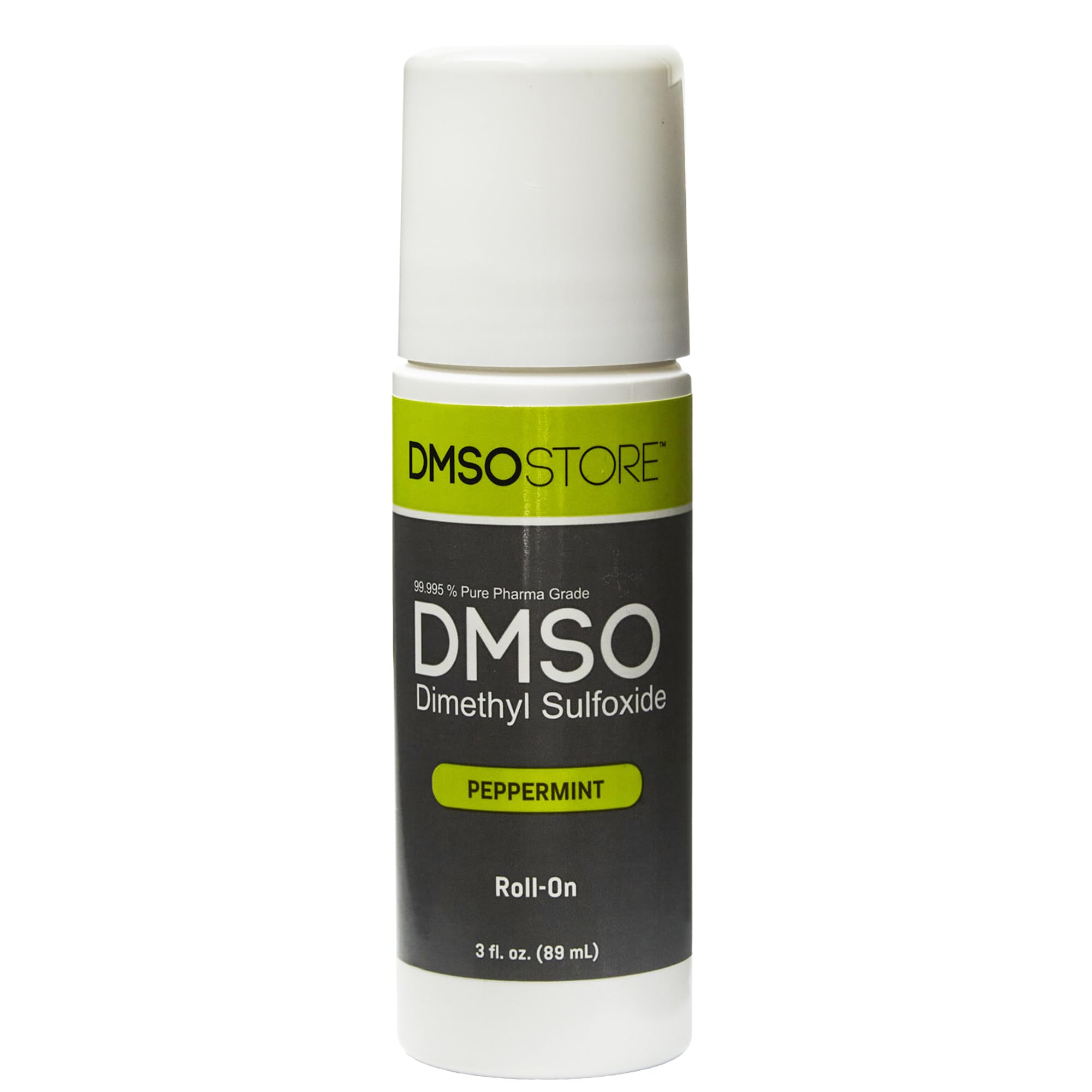 DMSO Roll-On, 3 oz, Peppermint Scent, Pure Dimethyl Sulfoxide