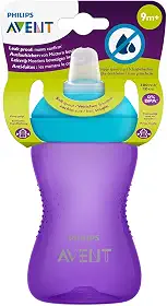 Copo de transição com bico de silicone Roxo e Azul 9M+ 802/02