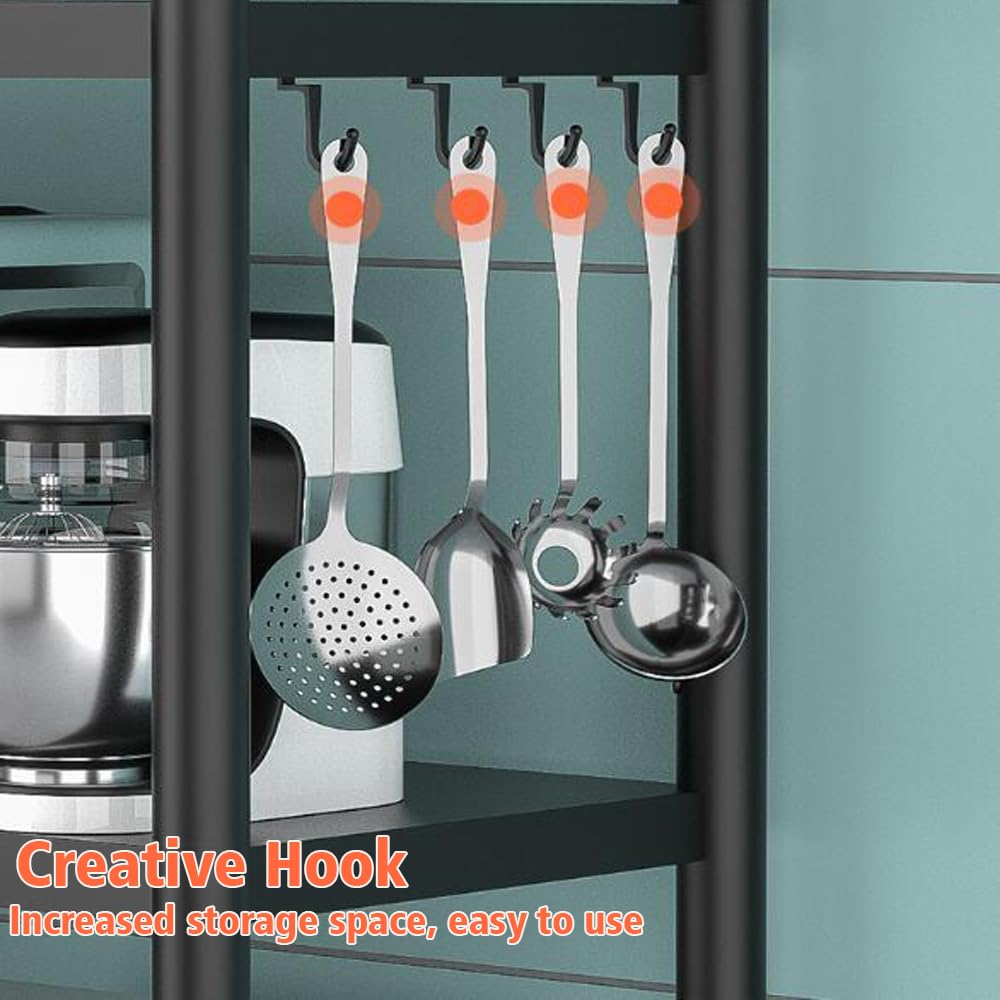 Unidad de almacenamiento de despensa de cocina, estante de 5 niveles resistente, estantes de almacenamiento de cocina, estantería de garaje con ruedas, estante de almacenamiento de metal