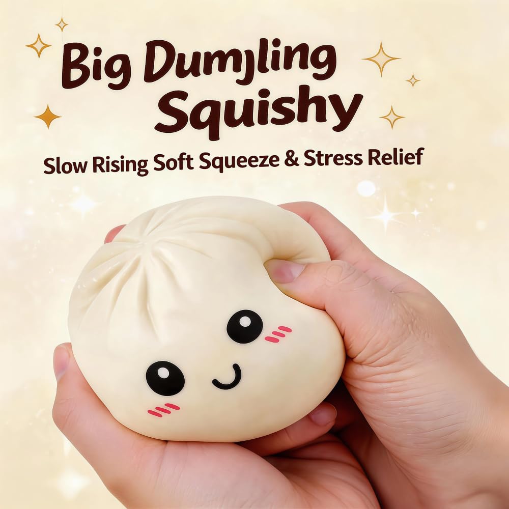 Dumpling Squishy Mystery Box – Viral Glitter Squishy Dumpling Toy, Surprise Mini & Giant Slow Rising Stress Relief Gift (Green) — view 2