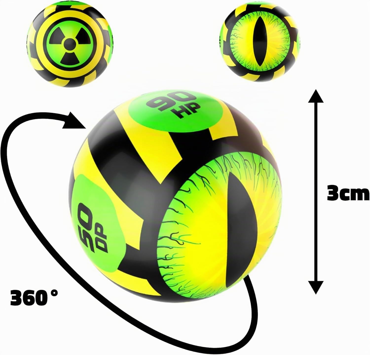 Freak Marbles 2218460 Totem Pack Rot, Sammelmurmeln 6er Set, inkl. seltener Überraschungsmurmel, Murmeln zum Sammeln, Mixen, Tauschen und Spielen für Kinder ab 4 Jahren, deutsche Edition