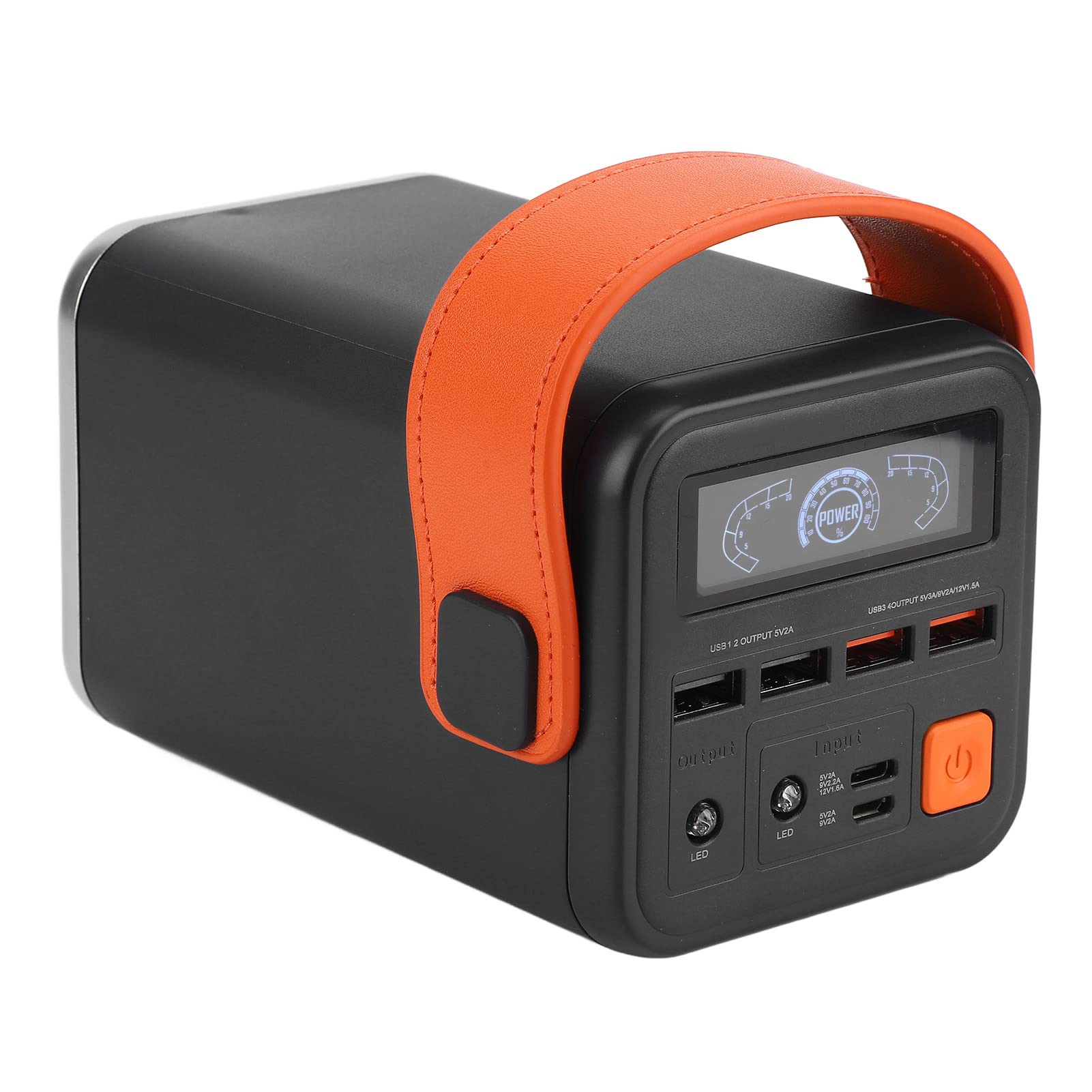 Centrale elettrica portatile, 60000 mAh Alimentatore per accumulo di energia di emergenza da campeggio da campo, Carica rapida di nuova generazione da 36 W, Supporto per ricarica e scarica grigio
