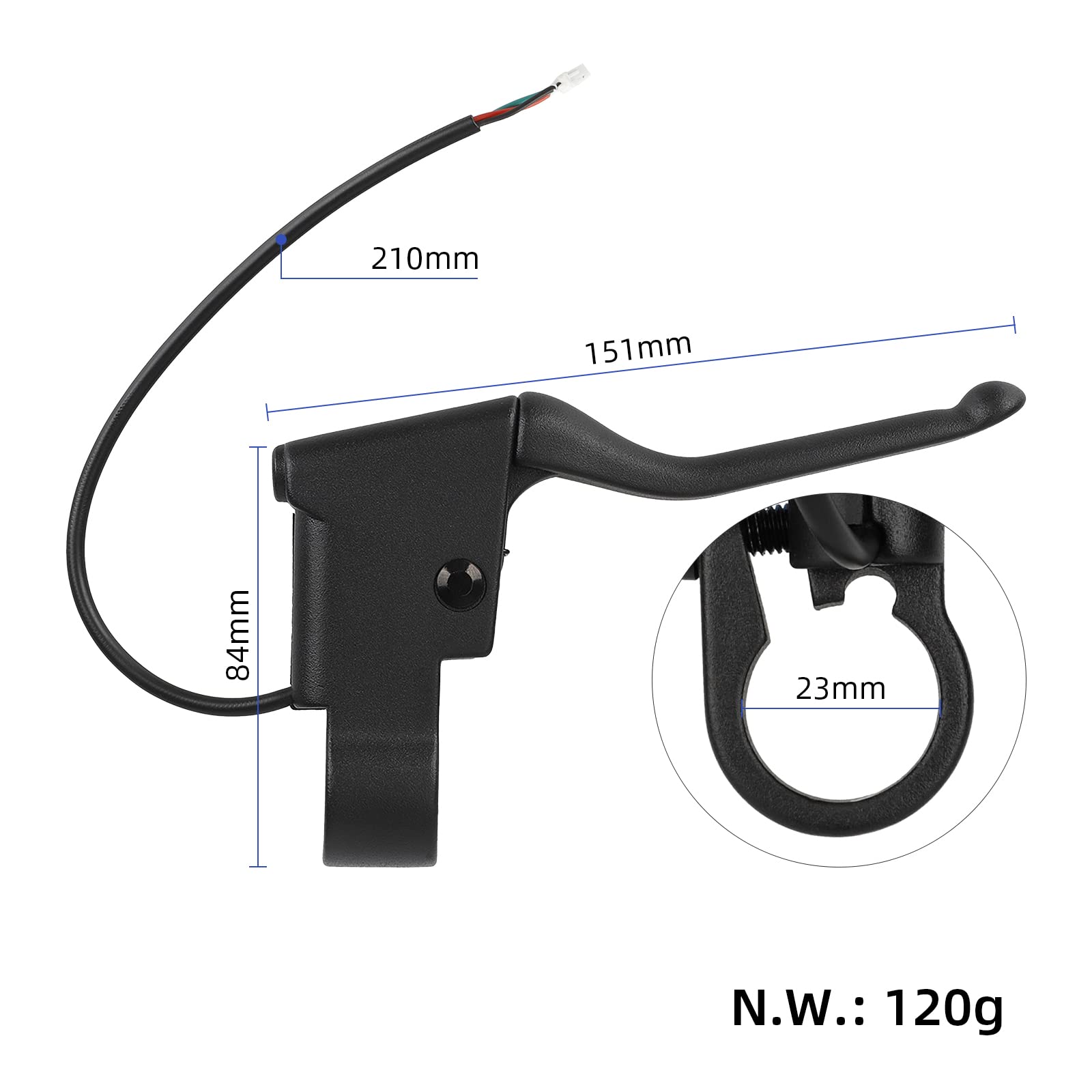 MotuTech Rechts Bremse für Xiaomi M365 1S Essential Pro 2 Mi 3 