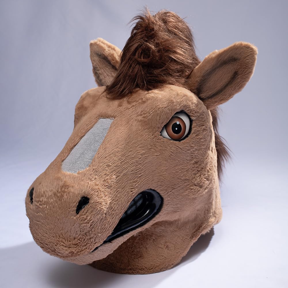 TCDesignerProducts Mustang Mascot Costume, School Spirit Sports Fan Gear, Football Cheerleader Accessories, Homecoming