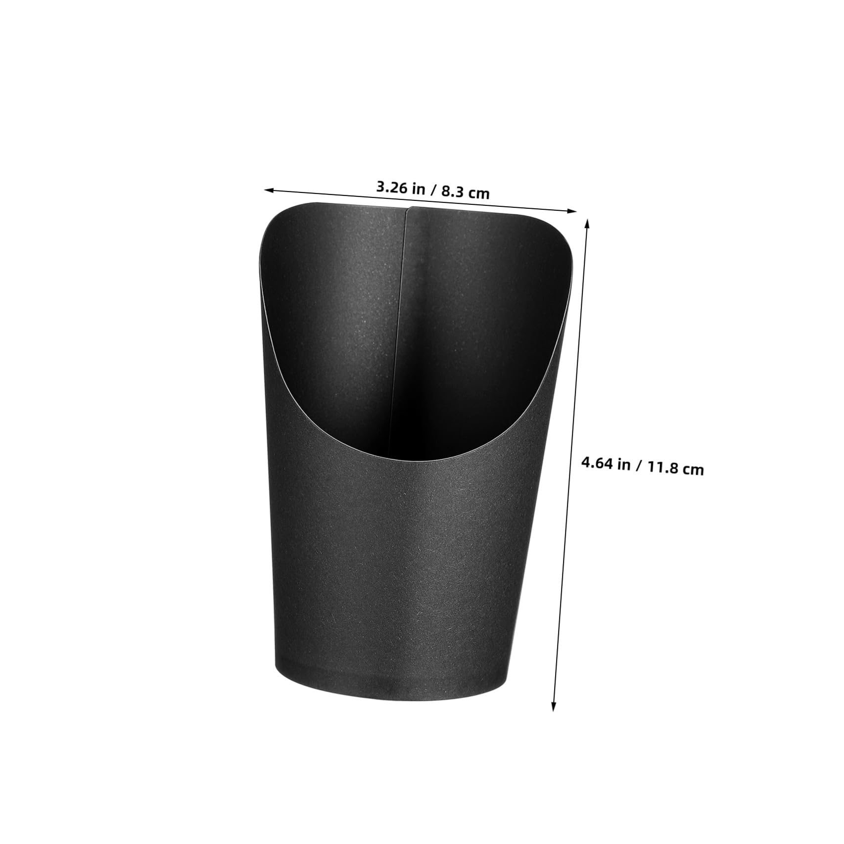 Contenitori Snack in Carta Nera 14oz, 100 Pezzi per Eventi