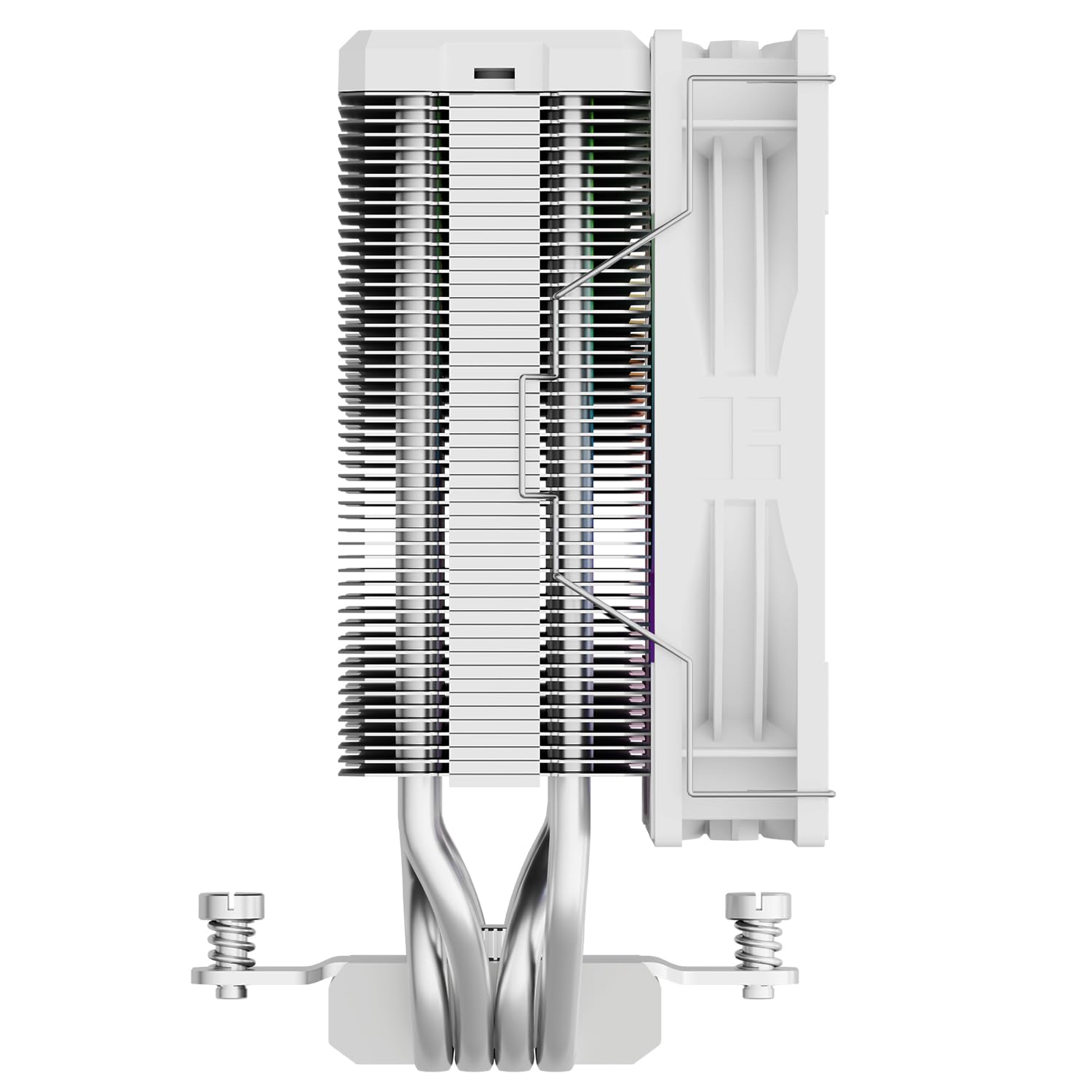 Thermalright Assassin X 120R - Raffreddatore digitale per CPU ARGB bianco, schermo digitale, TL-P12W-S PWM Quiet Fan CPU, supporto AM4/AM5, Intel LGA1851/1700/1150/1151/1200