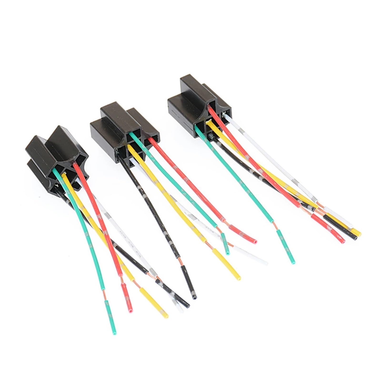 1 szt. przekaźnik samochodowy DC 12 V 40 A prąd znamionowy 1NO 1NC SPDT 4/5 pinów alarm samochodowy 40 A czarny z linią (z linią 9 cm)