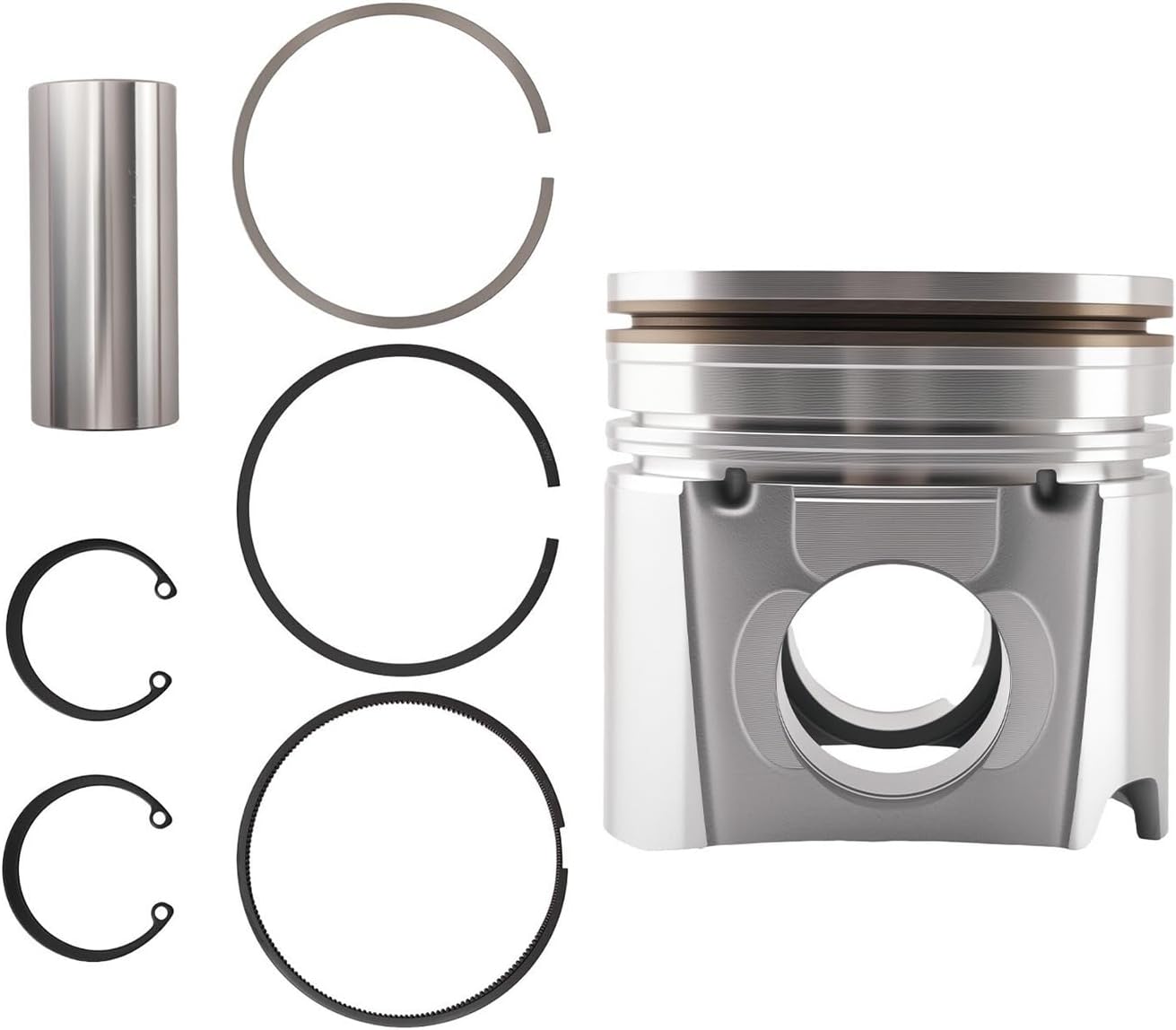 Car Aluminum Engine Piston & Ring Kit 107mm Bore For 6.7L 2007-2019 Series 4955520 Transmission Components