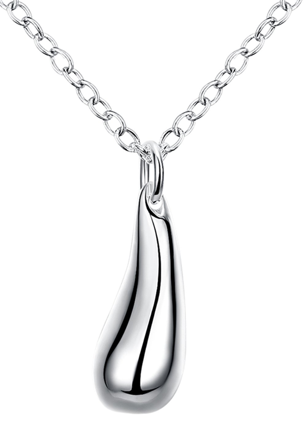 Cutesmile Collana Da Donna Con Ciondolo A Forma Di Goccia In Argento Sterling 925-image