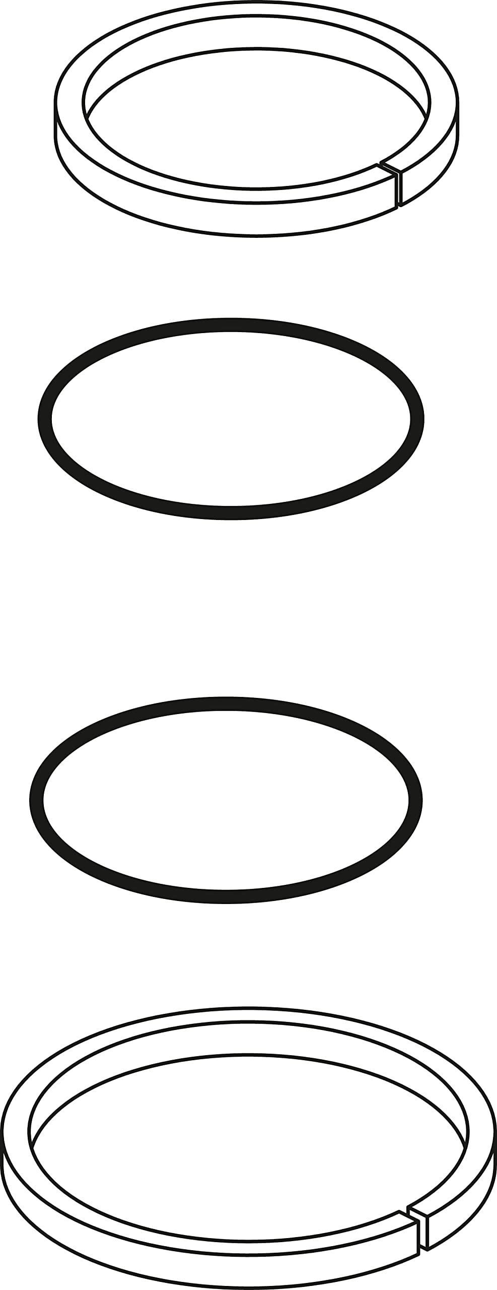 Ideal Standard B960231NU Multi-suites Set of Spout Seals, Neutral - Image 2