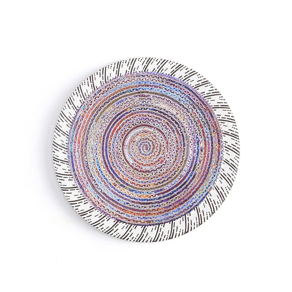 Napperon circulaire isolé table familiale cadeau pour café thé lait
