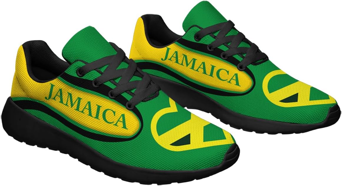 Jamaica Flag Tennis Shoes Casual Walking Shoes Men Women Running Sneakers
