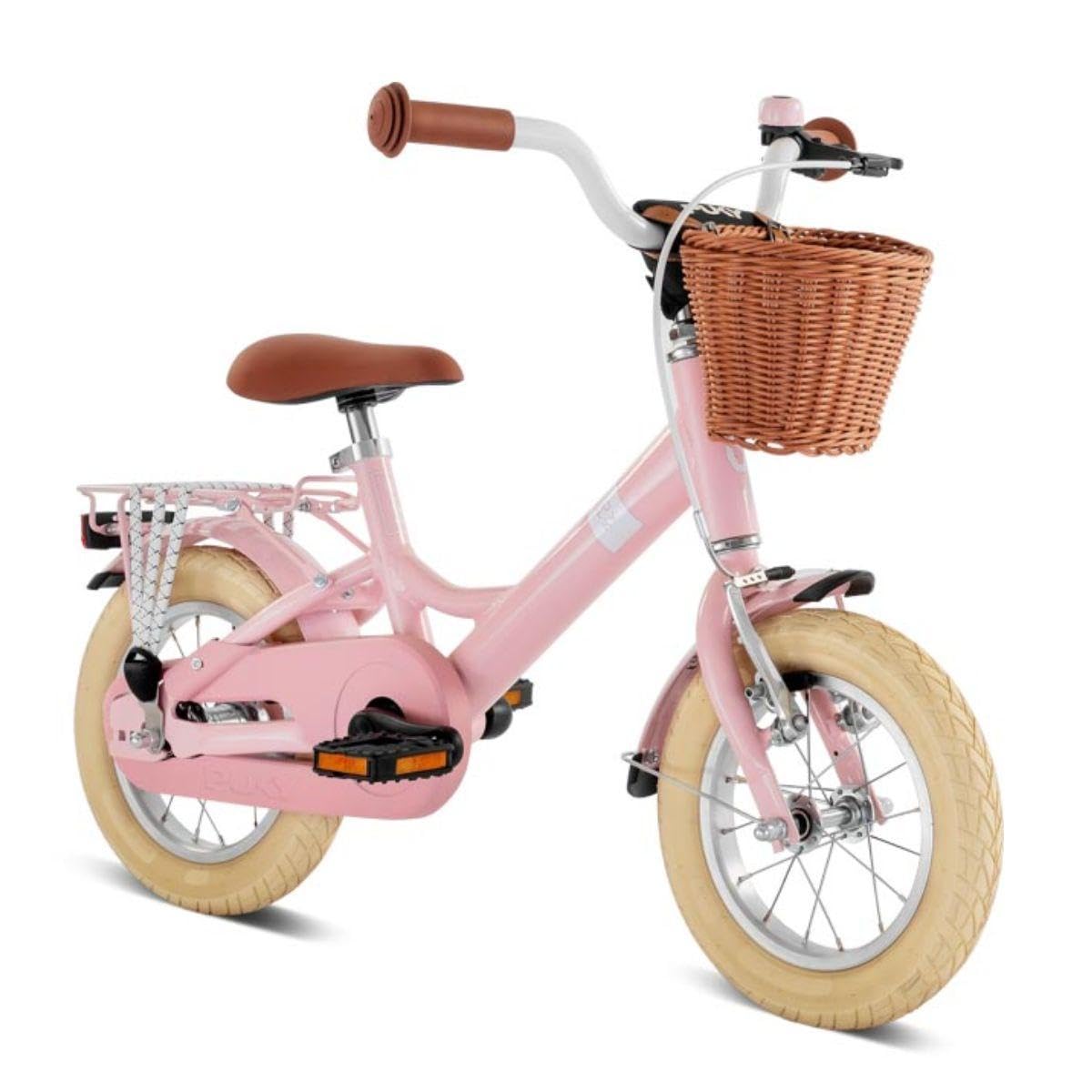 PUKY YOUKE Classic 12 – Retro-Kinderfahrrad, 12 Zoll, ab 3 Jahren, Retro Rose
